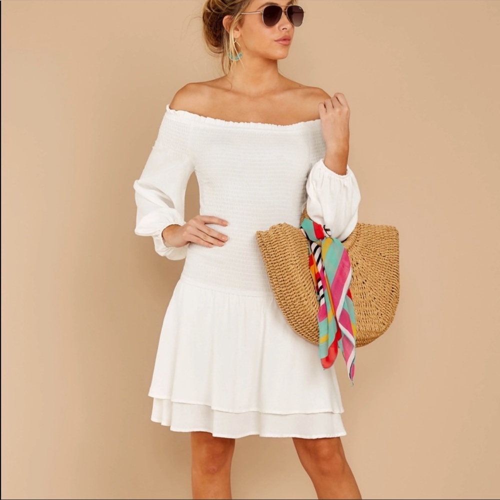 NWT Keep Focused Off the Shoulder Black Dress